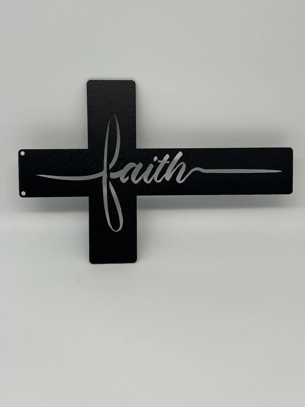 Redline Steel Laser Cut Metal Wall Art Decorative Sign Black Cross Wall Decor
